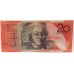 AUSTRALIA 1995 . TWENTY 20 DOLLAR BANKNOTE . EVANS/FRASER . LAST PREFIX DA95